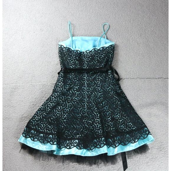 Gunne Sax Vintage Dress Womens 3/4 S Multi Lace Toile Mini Jessica McClinton - Picture 2 of 6